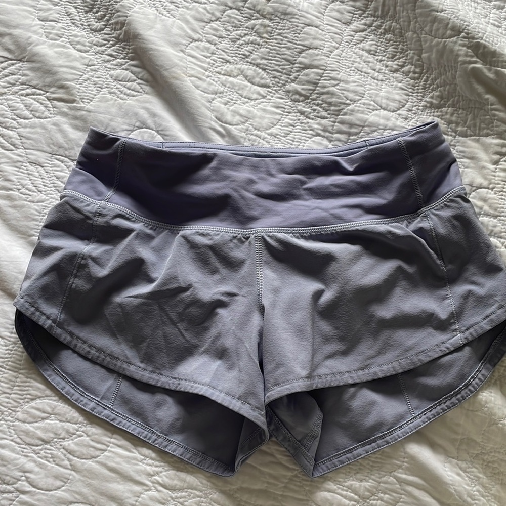 Lululemon speed up shorts in Lilac